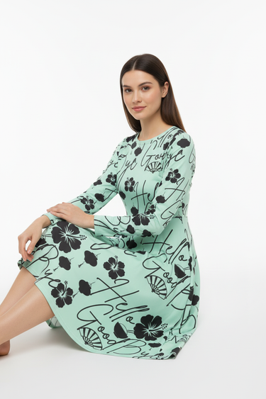 Sitting pose casual elegant