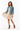 Skater dress with denim jacket and boots