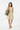 Skater dress with flats and tote bag