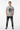 Sport grey tee front with hands in pockets