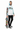 Standing with skateboard vertical