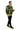 Stocky athletic model side walking pose