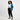 Streetwear layered look - white background