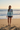 Teal Rash Guard Beach No Surfboard