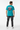 Tropical blue tee back showing clean design