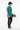 Tropical blue tee side profile view