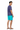 Turquoise Board Shorts Back