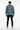 Turquoise bomber back showing full pattern