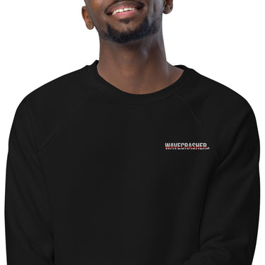WaveCrasher Unisex organic raglan sweatshirt