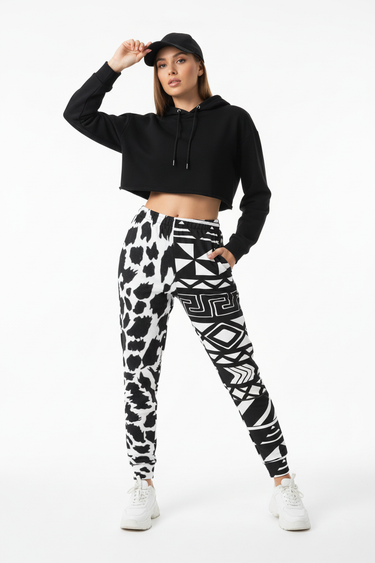Urban streetwear look edgy confident