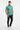 Vibrant diagonal print polo casual pose