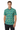 Vibrant diagonal print polo looking at camera
