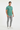 Vibrant print polo with heather grey joggers