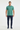 Vibrant print polo with navy joggers athletic