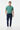 Vibrant print polo with navy joggers
