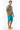 Vintage Nautical Map Button Shirt with turquoise board shorts
