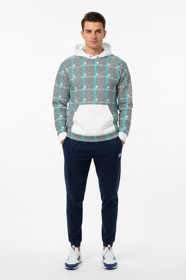 WAVECRASHER hoodie male with navy joggers