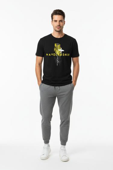 WaveCrasher Tee with Gray Joggers