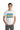 White ALPPEER tee hands in pockets