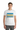 White ALPPEER tee with smile
