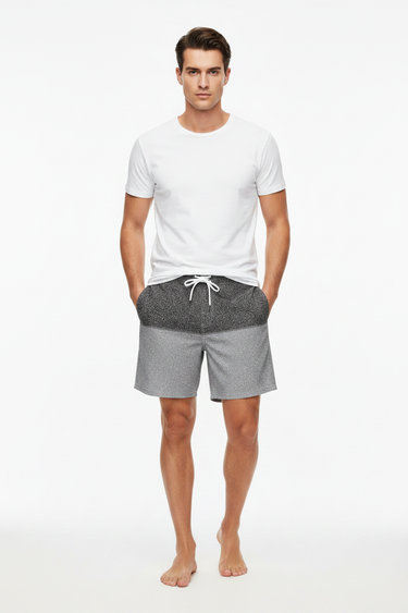 White Background — White Tee