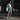 White female model mint sweatshirt