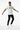 White fleck tee dynamic pose