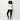 White jogger style look