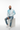 White model sitting pose