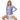 White model with white shorts