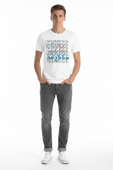White Tee Casual Look