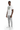 White Tee Grey Joggers Side