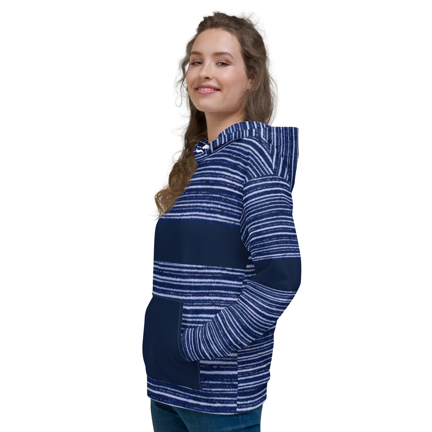 Oddson Blue striped Hoodie