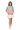 Asian female model - partially zipped bomber with white skirt