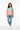 Asian female model - zipped bomber with light jeans