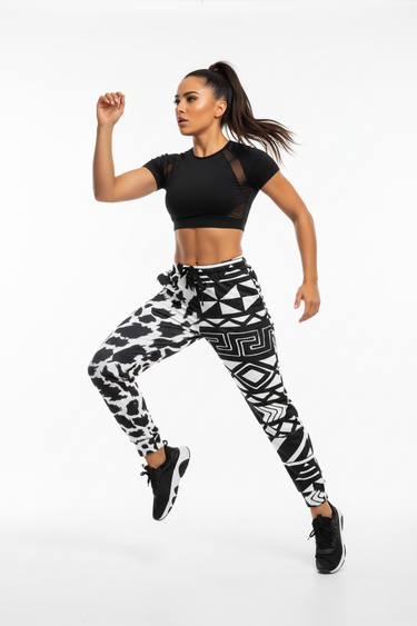 Athleisure styling sporty active