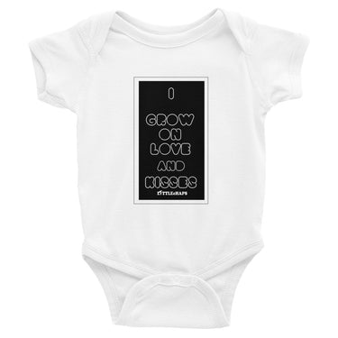 LITTLEcHAPS Infant Bodysuit - I Grow on Love and Kisses