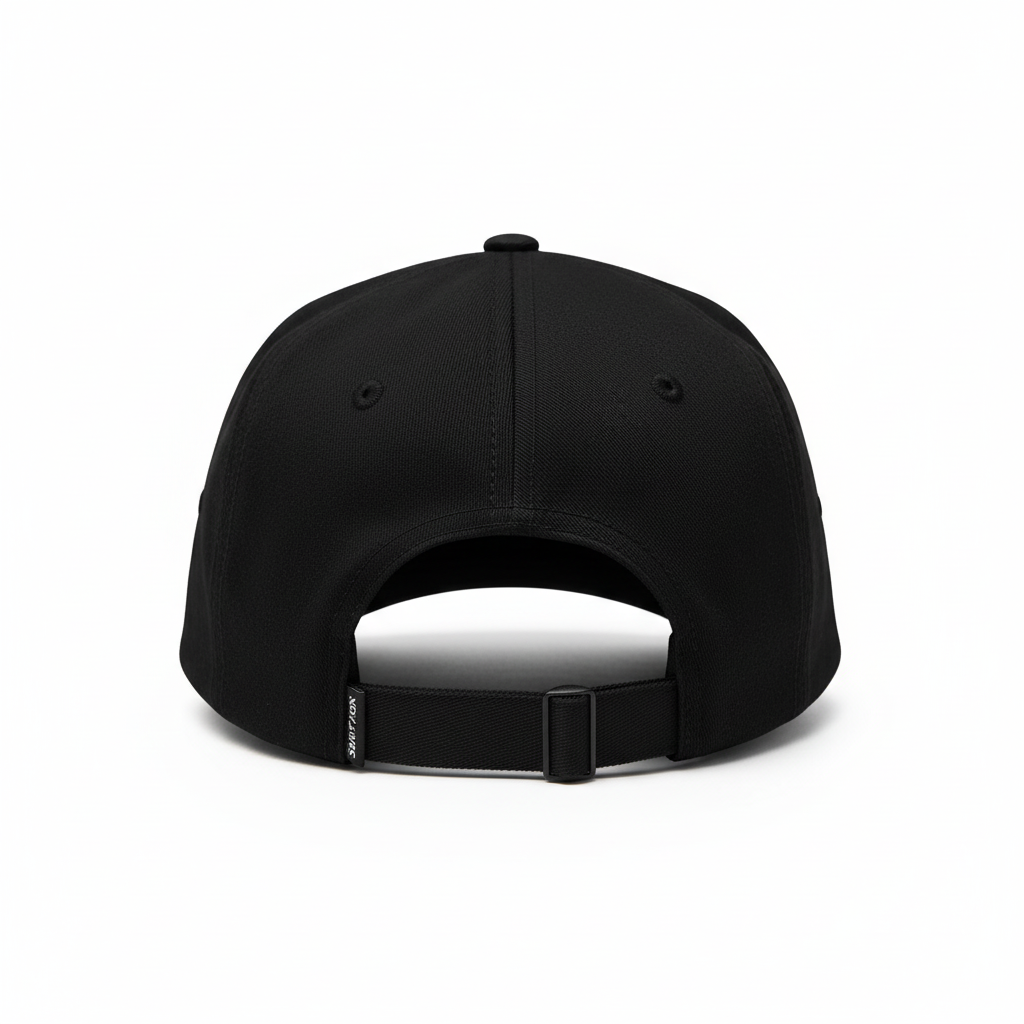 Back view with adjustable buckle closure