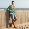 Beach fence surf look