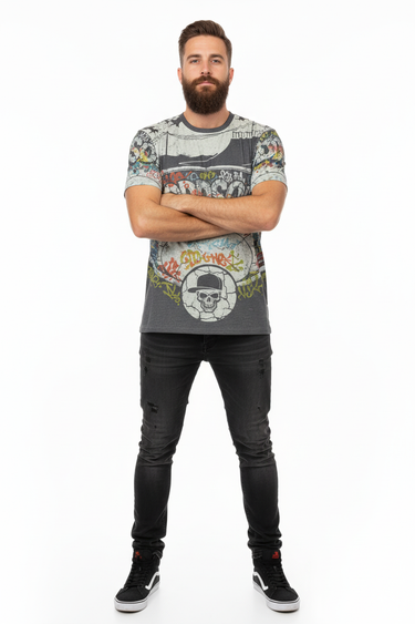 Bearded model front arms crossed