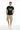 Black ALPPEER tee with cargo shorts