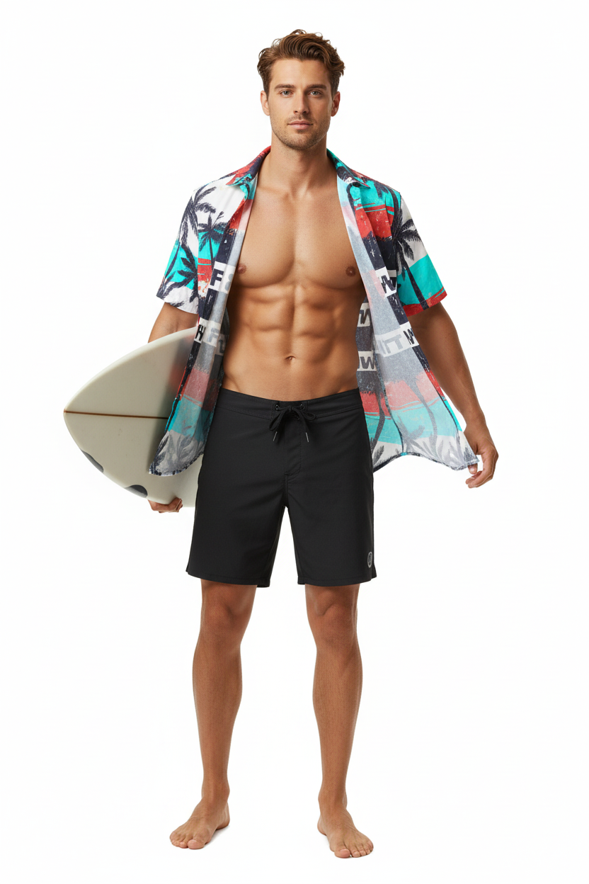 Black Boardshorts Style