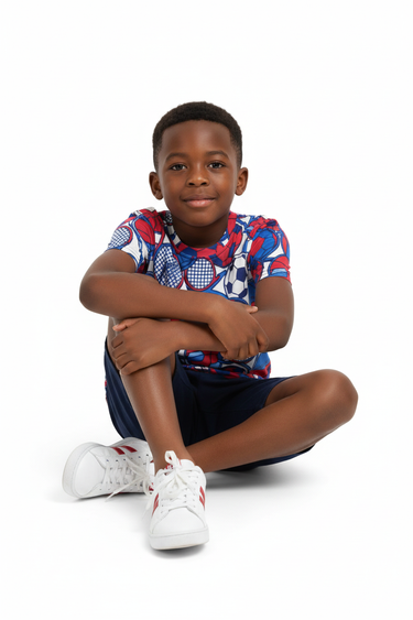 Black Boy 8 Sitting Knees Up