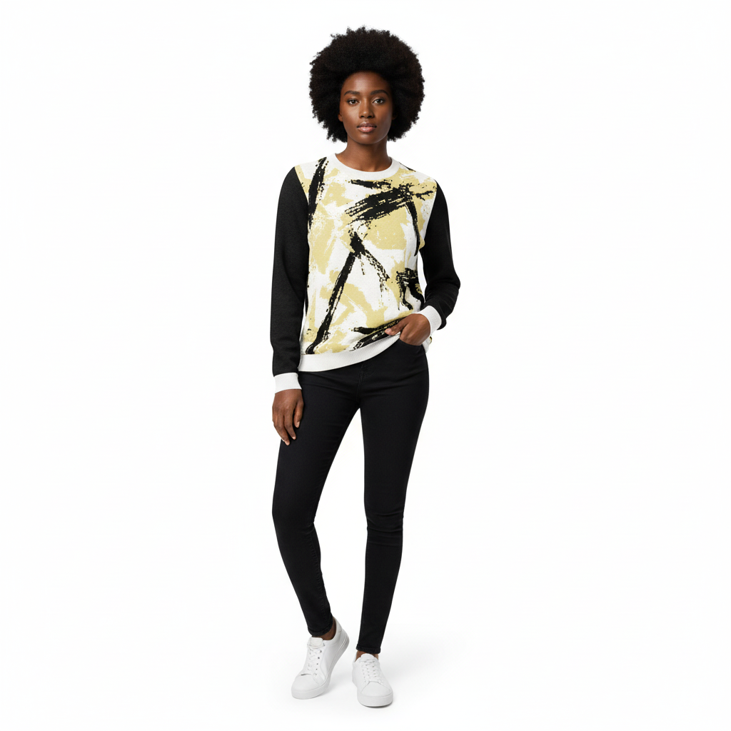 Black Female Model Classic Streetwear