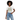 Black female model - white tee
