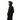 Black hoodie - hood up side profile