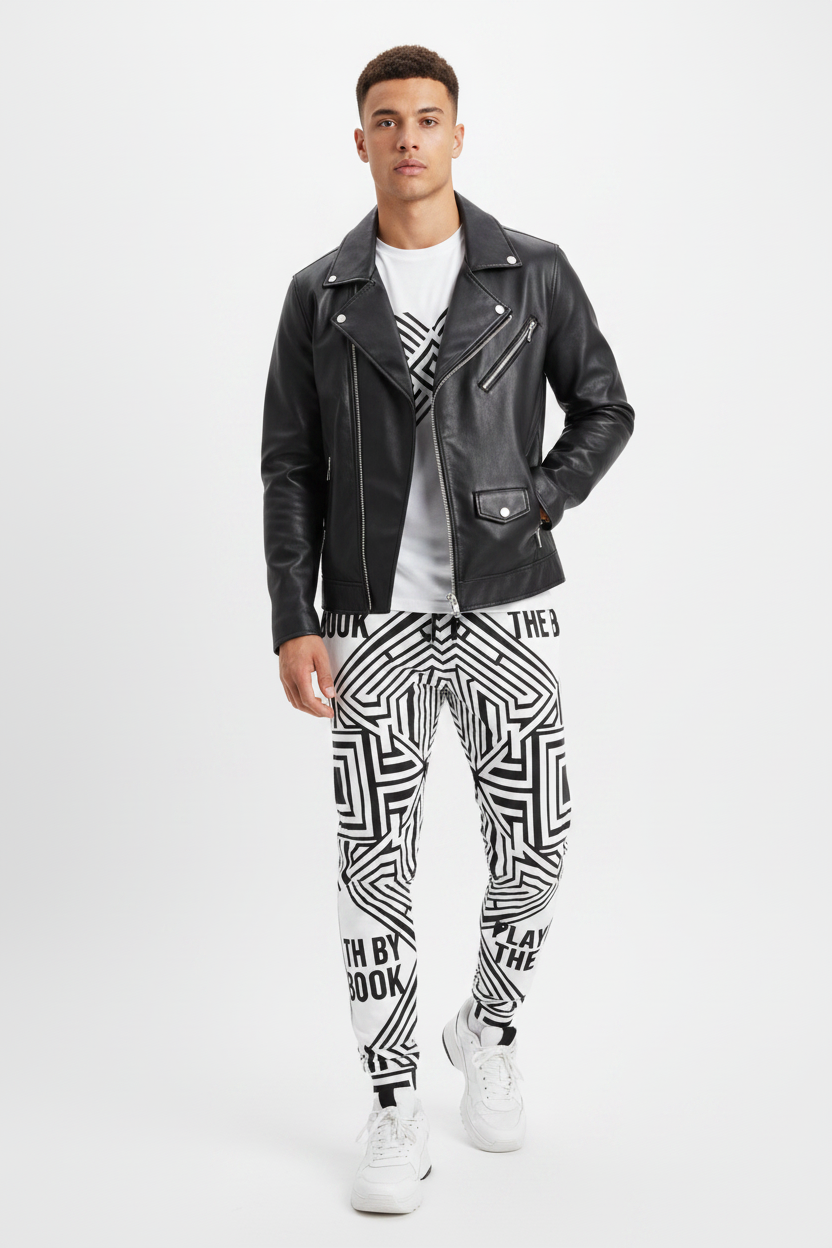 Black Leather Jacket Look