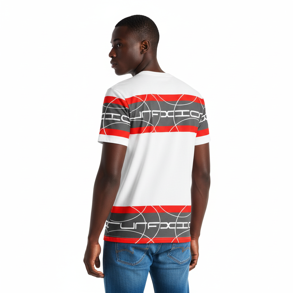 Black male model - jeans back