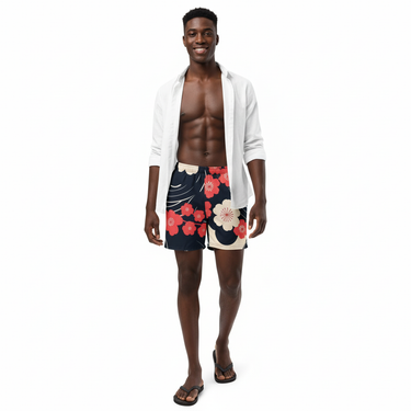 Black model linen look