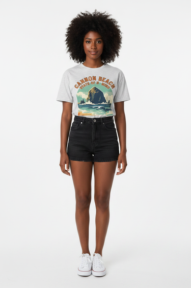 Black Woman Ash Tee